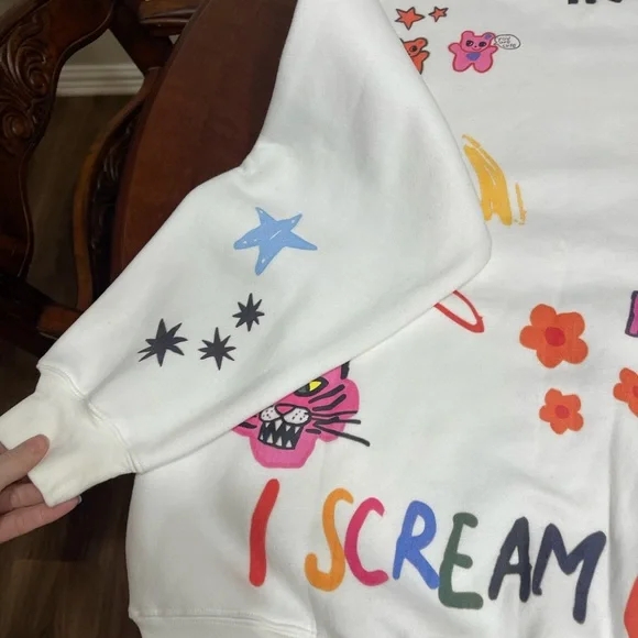 The Mayfair Group @ISCREAMCOLOR Sweatshirt Crewneck Somebody Loves You - Picture 12 of 13